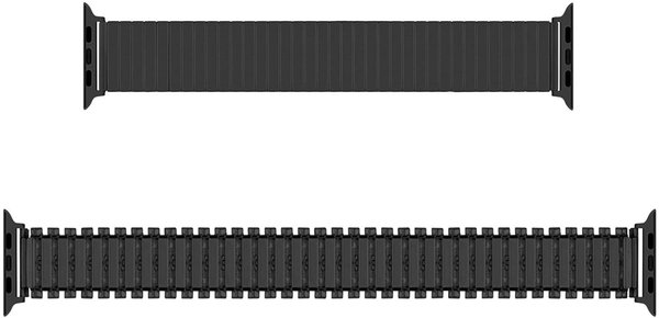 Strap-it Strap-it Bracelet extensible acier Apple Watch 8 (noir)