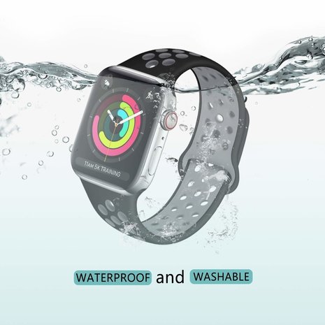 Strap-it Strap-it Bracelet sport Apple Watch Ultra (noir/gris)