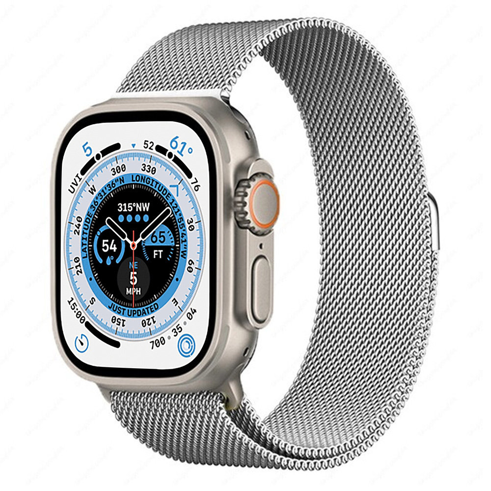 Strap-it Strap-it Bracelet milanais Apple Watch Ultra (argent)