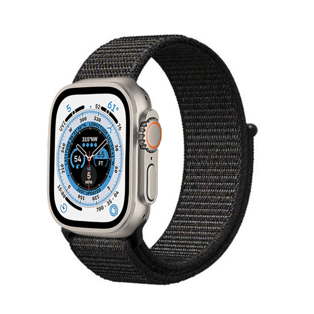Strap-it Strap-it Bracelet nylon Apple Watch Ultra (noir) Strap-it Strap-it Bracelet nylon Apple Watch Ultra (noir)