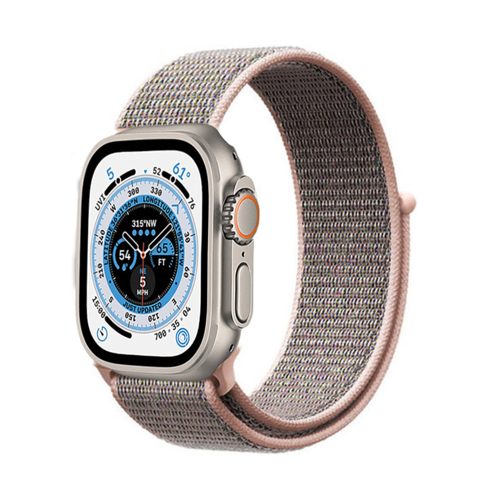 Strap-it Strap-it Bracelet nylon Apple Watch Ultra (rose sable)