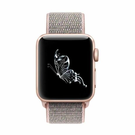 Strap-it Strap-it Bracelet nylon Apple Watch Ultra (rose sable)