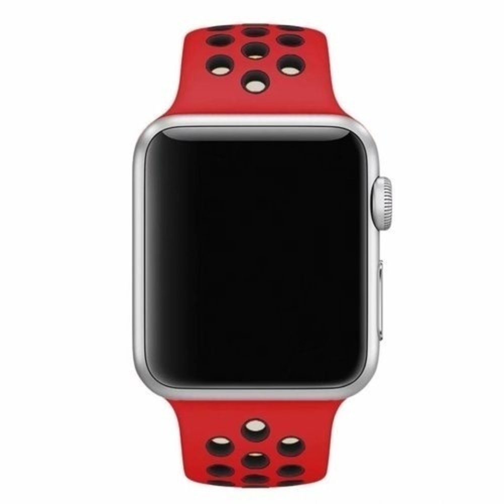 Strap-it Strap-it Bracelet sport Apple Watch Ultra (rouge/noir) Strap-it Strap-it Bracelet sport Apple Watch Ultra (rouge/noir)