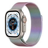 Strap-it Bracelet milanais Apple Watch Ultra (arc-en-ciel)