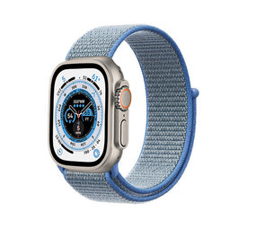 Strap-it Bracelet nylon Apple Watch Ultra (bleu)