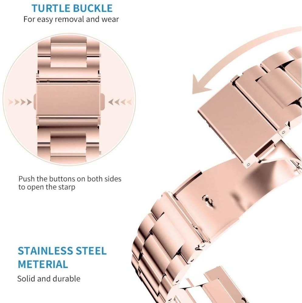 Strap-it Strap-it Bracelet acier Apple Watch Ultra (or rose)