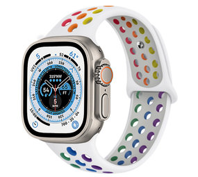 Strap-it Bracelet sport Apple Watch Ultra (blanc coloré)