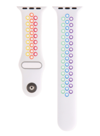 Strap-it Strap-it Bracelet sport Apple Watch Ultra (blanc coloré)