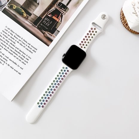 Strap-it Strap-it Bracelet sport Apple Watch Ultra (blanc coloré)