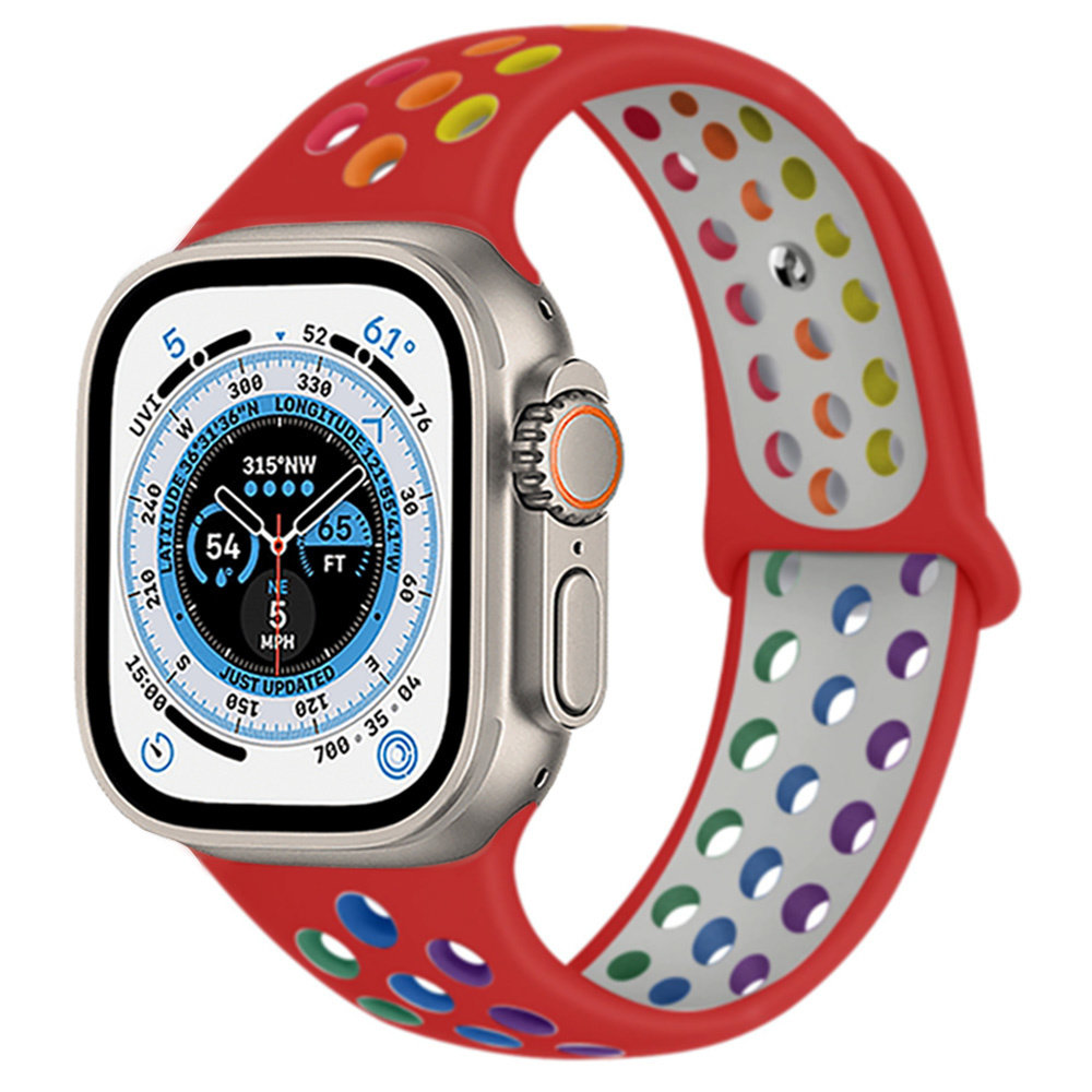 Strap-it Strap-it Bracelet sport Apple Watch Ultra (rouge coloré)