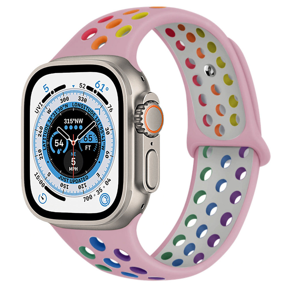 Bracelet sport Apple Watch Ultra (rose coloré) - Braceletsmartwatch.fr