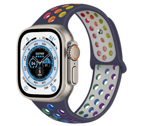Strap-it Bracelet sport Apple Watch Ultra (bleu foncé coloré) Strap-it Bracelet sport Apple Watch Ultra (bleu foncé coloré)