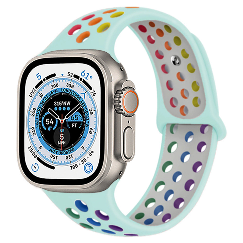 Bracelet sport Apple Watch Ultra (bleu clair coloré) 