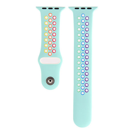 Strap-it Strap-it Bracelet sport Apple Watch Ultra (bleu clair coloré)