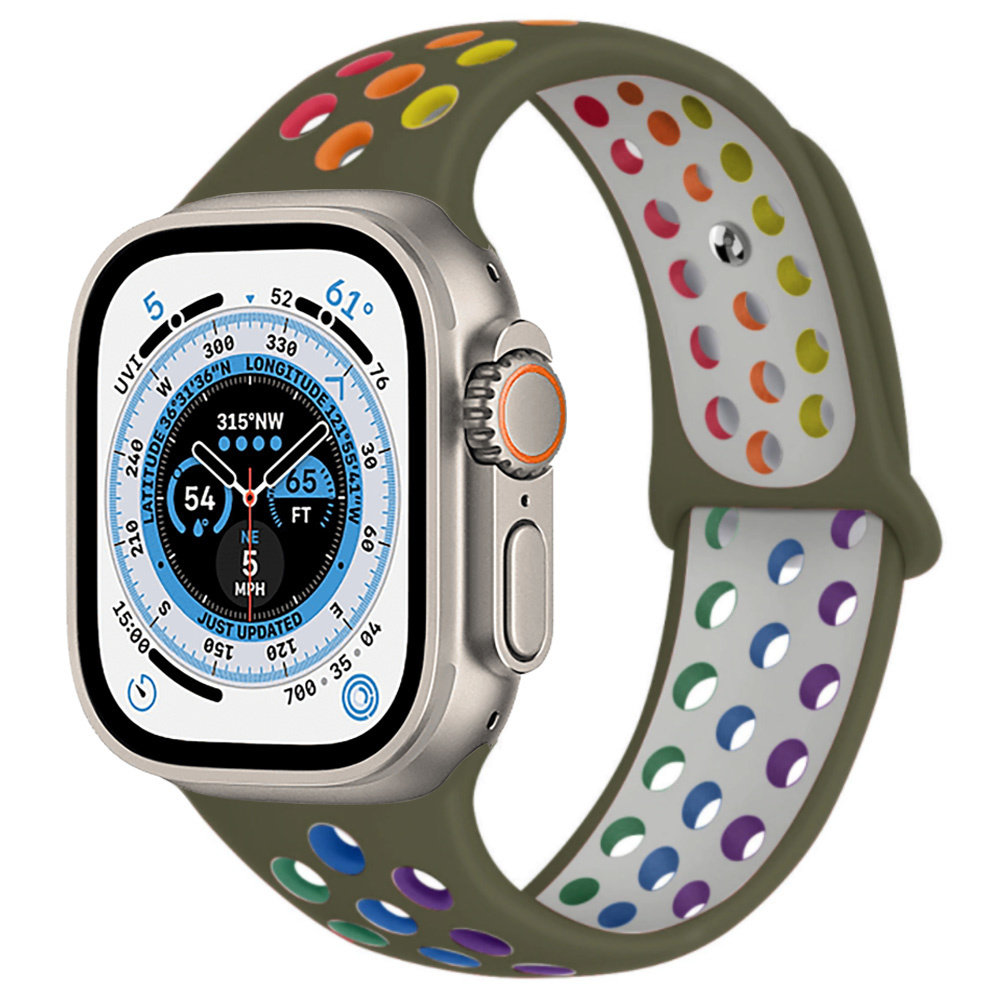 Bracelet sport Apple Watch Ultra (vert olive coloré) 