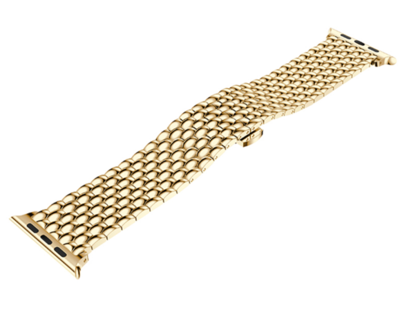 Strap-it Strap-it Bracelet acier dragon Apple Watch Ultra (or) Strap-it Strap-it Bracelet acier dragon Apple Watch Ultra (or)