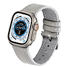Strap-it Strap-it Bracelet cuir Apple Watch Ultra (blanc/gris) Strap-it Strap-it Bracelet cuir Apple Watch Ultra (blanc/gris)