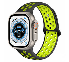 Strap-it Bracelet sport Apple Watch Ultra (noir/jaune)