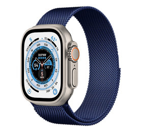 Strap-it Bracelet milanais Apple Watch Ultra (bleu)