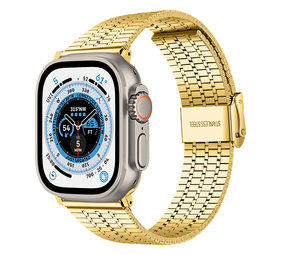 Strap-it Bracelet acier inoxydable Apple Watch Ultra (or)