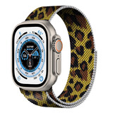 Strap-it Bracelet milanaise Apple Watch Ultra (imprimé léopard)