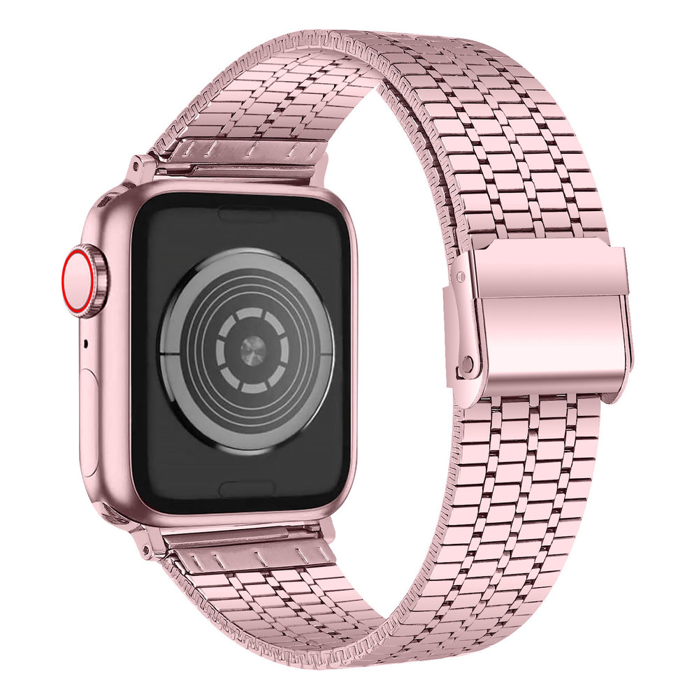 Strap-it Strap-it Bracelet acier inoxydable Apple Watch Ultra (rose)