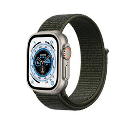 Strap-it Bracelet nylon Apple Watch Ultra (vert foncé)
