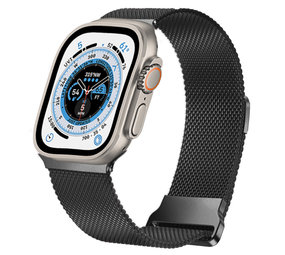 Strap-it Bracelet Apple Watch Ultra milanais (noir)