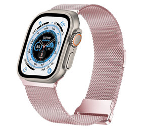 Strap-it Bracelet Apple Watch Ultra milanais (rose)