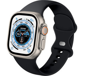 Strap-it Bracelet Apple Watch Ultra silicone (noir)