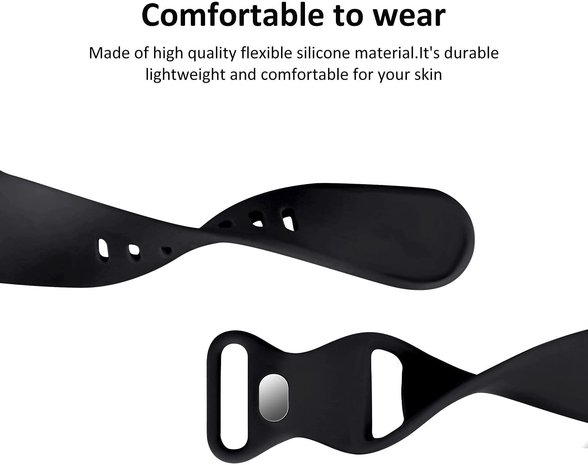 Strap-it Strap-it Bracelet Apple Watch Ultra silicone (noir)