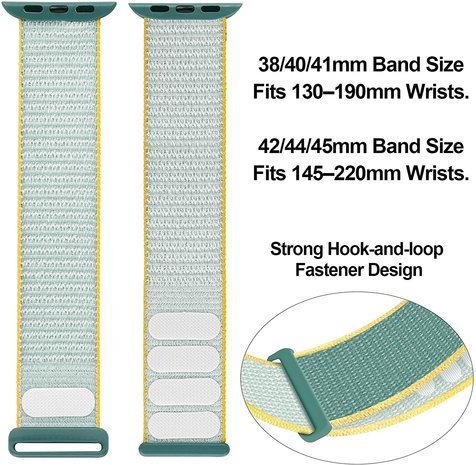Strap-it Strap-it Bracelet Apple Watch Ultra nylon (soleil)