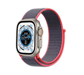 Strap-it Bracelet nylon Apple Watch Ultra (brillant poudre)