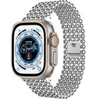 Strap-it Strap-it Bracelet perles acier Apple Watch Ultra (argent)