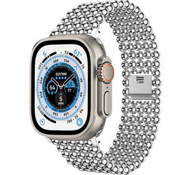 Strap-it Bracelet perles acier Apple Watch Ultra (argent)
