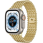 Strap-it Strap-it Bracelet perles acier Apple Watch Ultra (or)