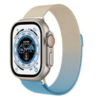 Strap-it Strap-it Bracelet milanais Apple Watch Ultra (or/bleu)