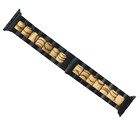 Strap-it Strap-it Bracelet bois Apple Watch Ultra (noir/marron clair)