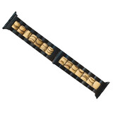 Strap-it Bracelet bois Apple Watch Ultra (noir/marron clair)