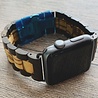 Strap-it Strap-it Bracelet bois Apple Watch Ultra (noir/marron clair) Strap-it Strap-it Bracelet bois Apple Watch Ultra (noir/marron clair)