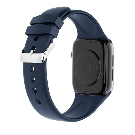 Strap-it Strap-it Bracelet silicone boucle Apple Watch Ultra (bleu foncé)