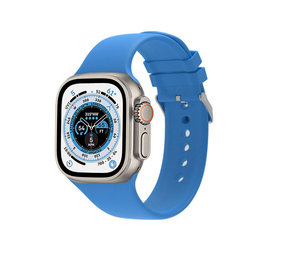 Strap-it Bracelet silicone boucle Apple Watch Ultra (bleu clair)
