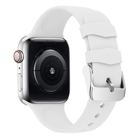 Strap-it Strap-it Bracelet silicone boucle Apple Watch Ultra (blanc)