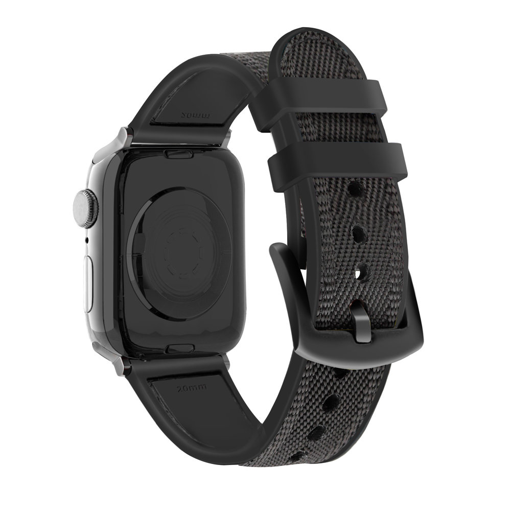 Strap-it Strap-it Bracelet nylon hybride Apple Watch Ultra (noir) Strap-it Strap-it Bracelet nylon hybride Apple Watch Ultra (noir)