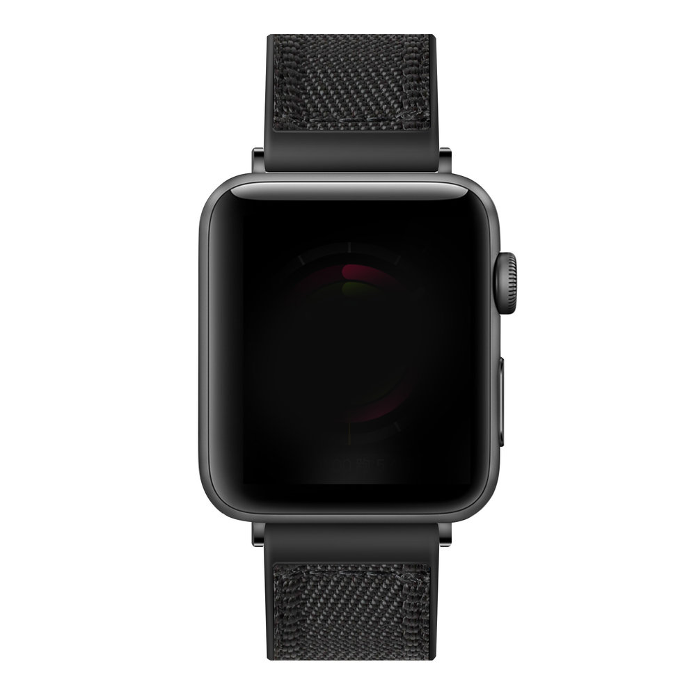 Strap-it Strap-it Bracelet nylon hybride Apple Watch Ultra (noir) Strap-it Strap-it Bracelet nylon hybride Apple Watch Ultra (noir)