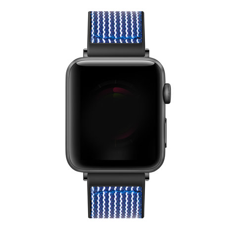 Strap-it Strap-it Bracelet nylon hybride Apple Watch Ultra (bleu)