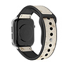 Strap-it Strap-it Bracelet cuir hybride Apple Watch Ultra (blanc sable) Strap-it Strap-it Bracelet cuir hybride Apple Watch Ultra (blanc sable)