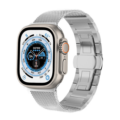 Bracelet milanais Apple Watch Ultra (argent) 