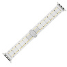 Strap-it Strap-it Bracelet céramique acier Apple Watch Ultra (blanc/or) Strap-it Strap-it Bracelet céramique acier Apple Watch Ultra (blanc/or)