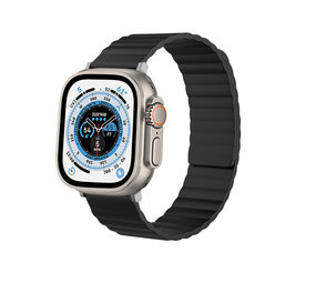 Strap-it Bracelet silicone magnétique Apple Watch Ultra (noir)